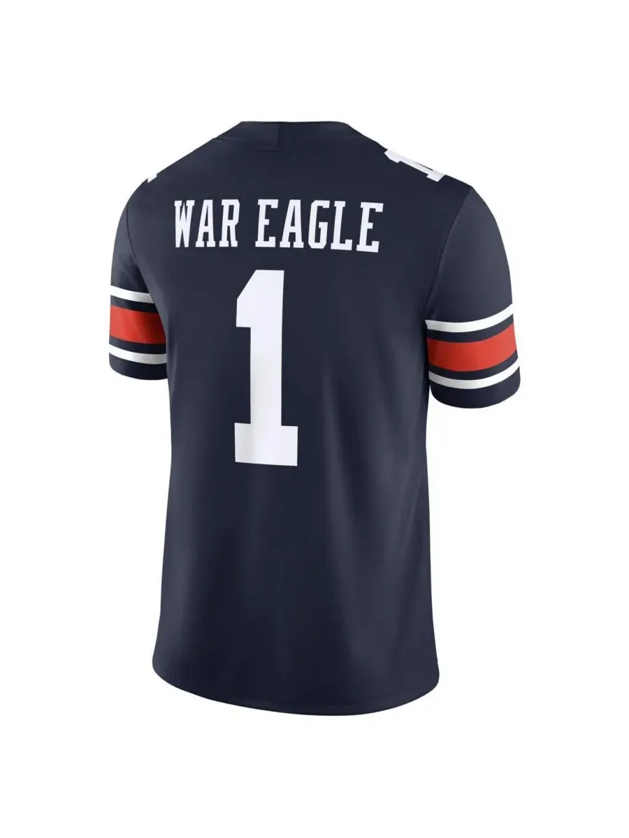 Nike Мужская темно-синяя домашняя футбольная майка команды Auburn Tigers — изображение 3 из 3, темно-синий