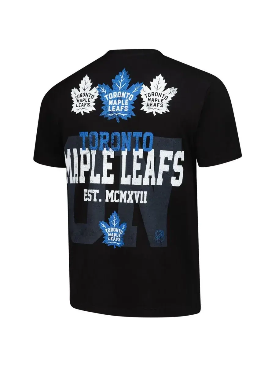 Mitchell & Ness Мужская черная домашняя футболка команды «Торонто Мэйпл Лифс» — изображение 2 из 3, черный