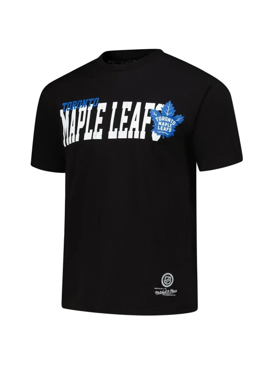 Mitchell & Ness Мужская черная домашняя футболка команды «Торонто Мэйпл Лифс» — изображение 3 из 3, черный