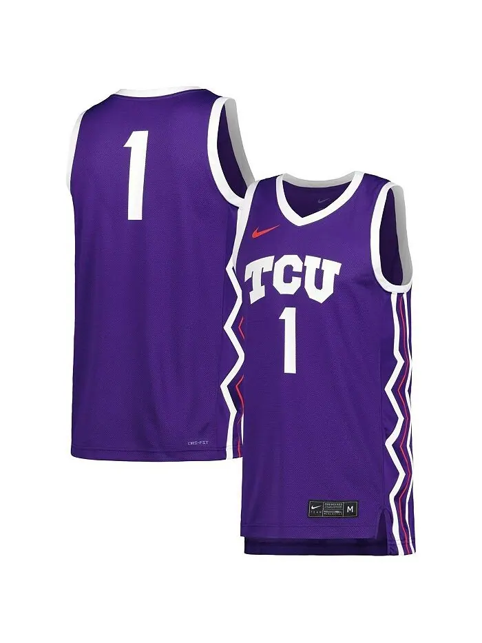 Мужская фиолетовая баскетбольная майка TCU Horned Frogs Replica Nike