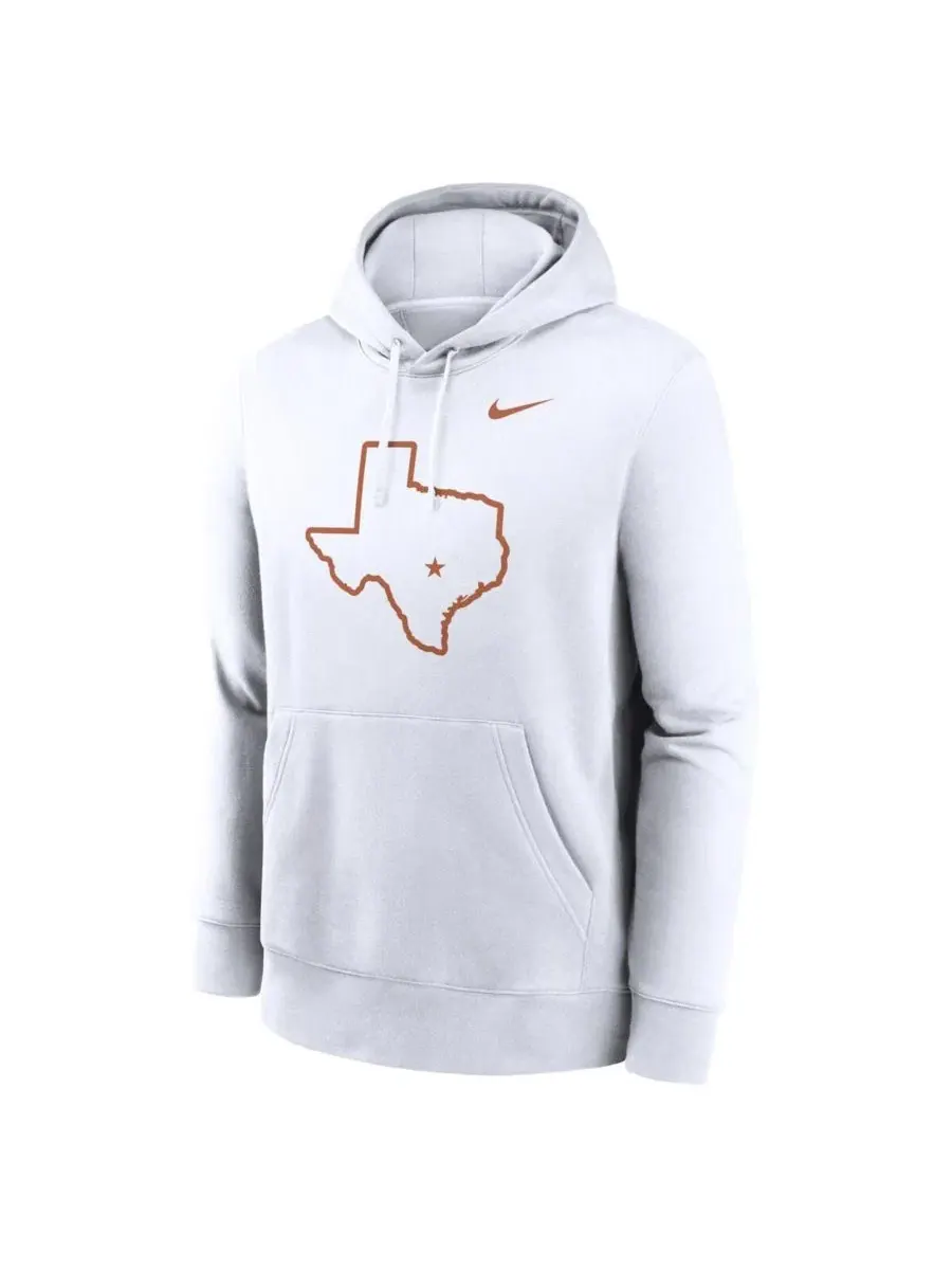 Мужская белая флисовая толстовка с капюшоном Texas Longhorns Primetime с альтернативным логотипом — изображение 3 из 3, белый