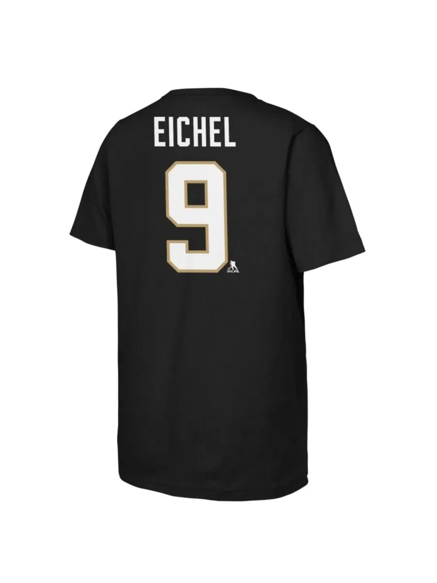 Футболка с коротким рукавом Jack Eichel Vegas Golden Knights Outerstuff — изображение 2 из 3, черный