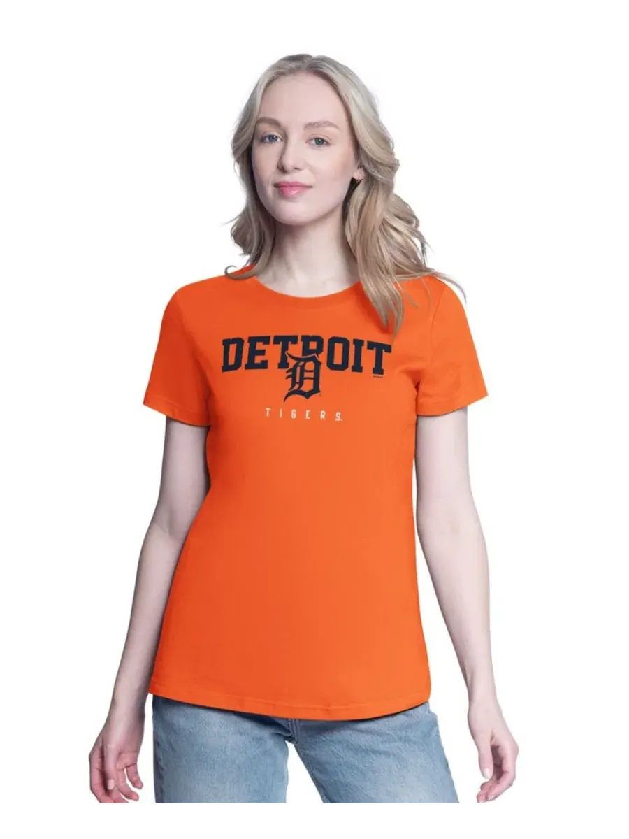 Комплект футболок с принтом Detroit Tigers G-III 4Her by Carl Banks — изображение 4 из 4, темно-синий оранжевый