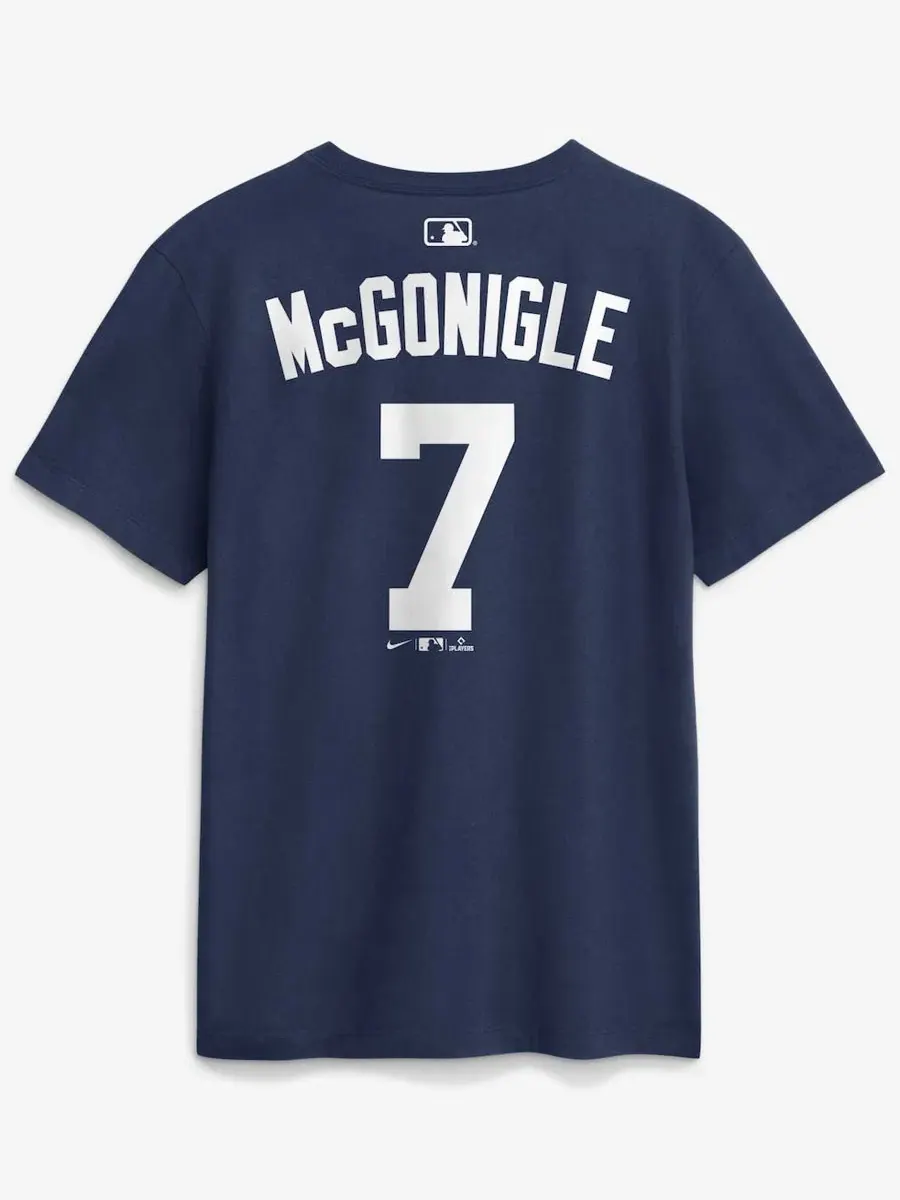 Футболка с именем и номером Kevin McGonigle Nike — изображение 3 из 3, темно-синий