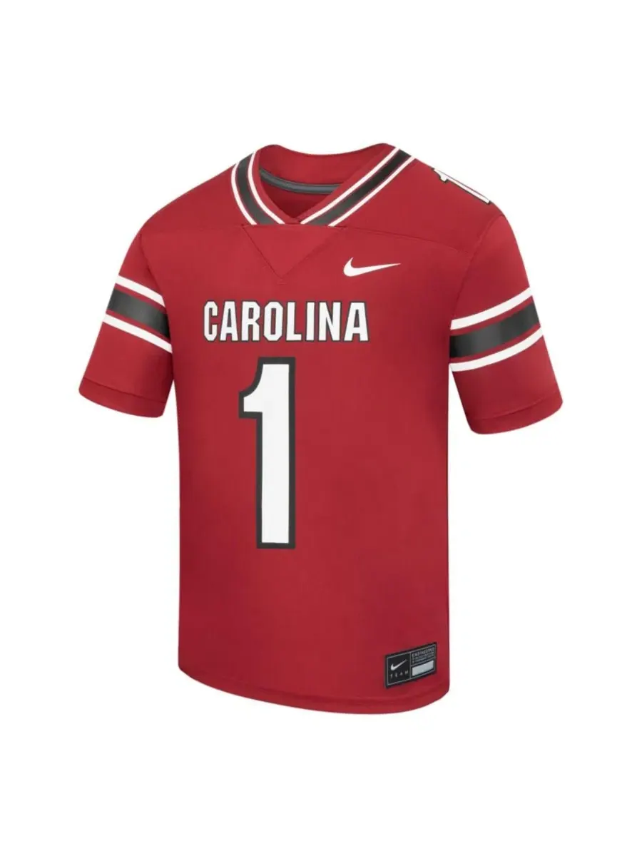 Футбольная футболка Nike с именем и номером, South Carolina Gamecocks — изображение 2 из 3, гранат