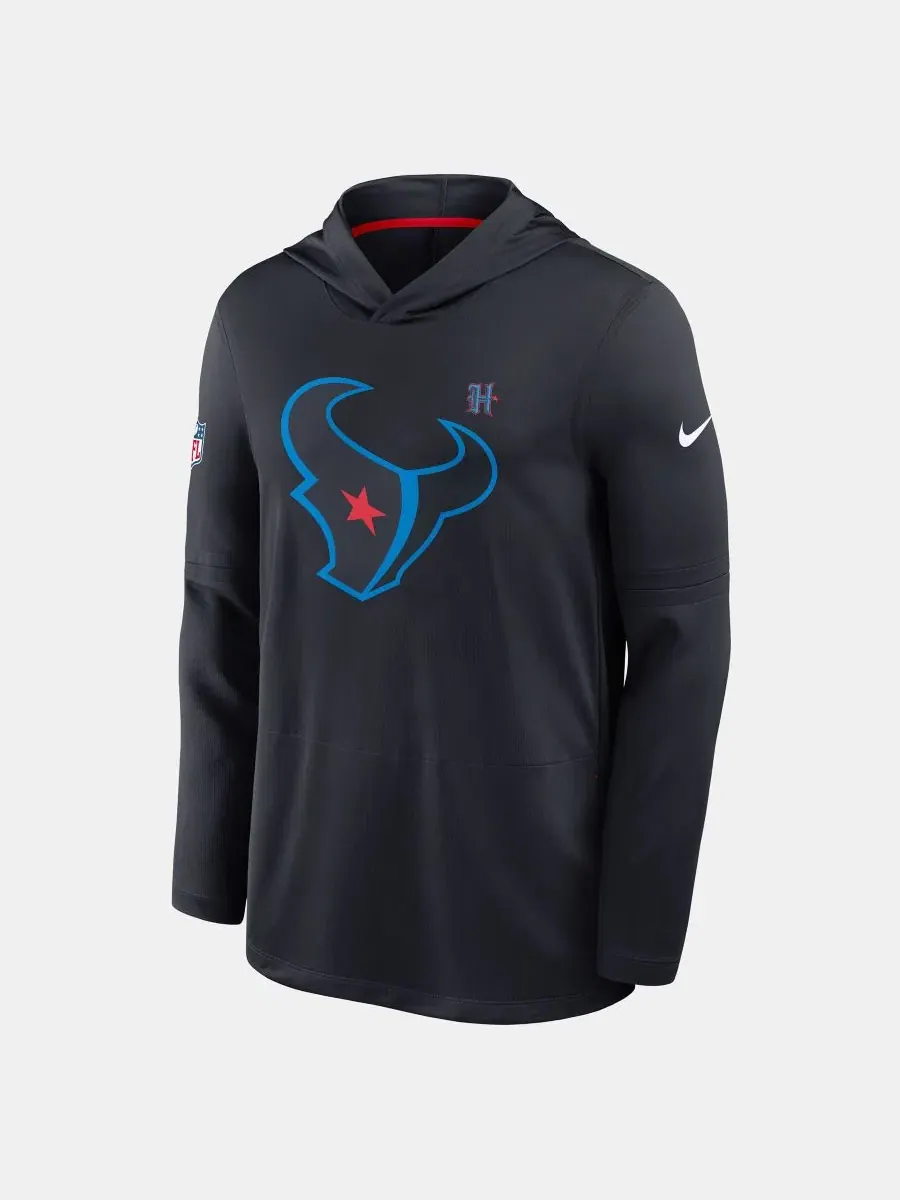 Футболка с капюшоном и длинным рукавом Nike — изображение 3 из 4, темно-синий