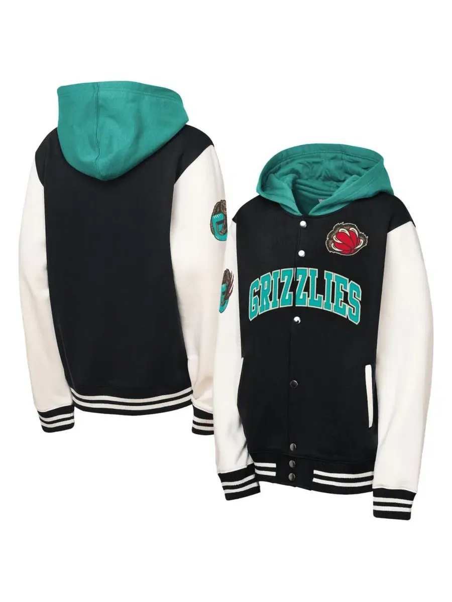 Флисовая куртка с капюшоном и полной застежкой Vancouver Grizzlies Mitchell & Ness