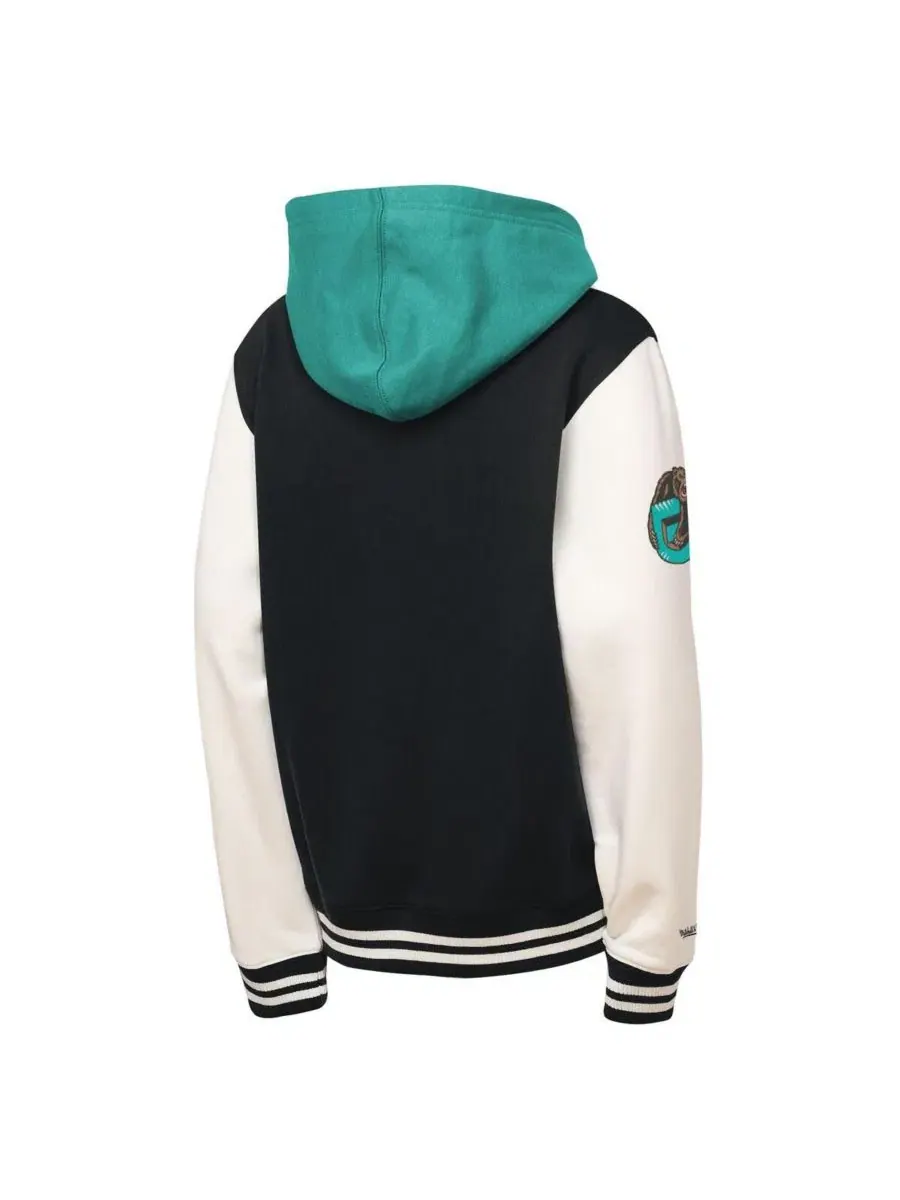 Флисовая куртка с капюшоном и полной застежкой Vancouver Grizzlies Mitchell & Ness — изображение 3 из 3, черный