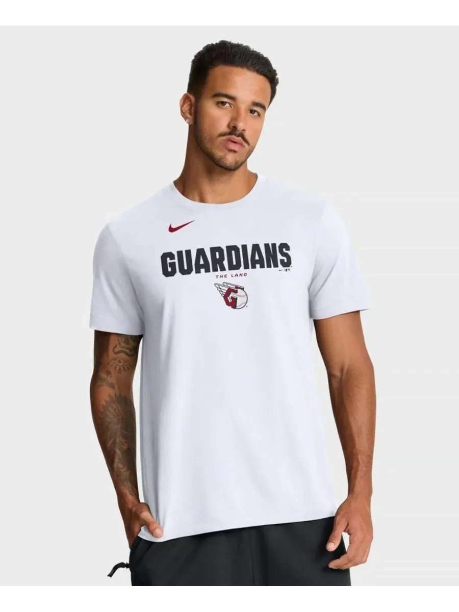 Футболка с принтом Cleveland Guardians Bold Team Name Nike