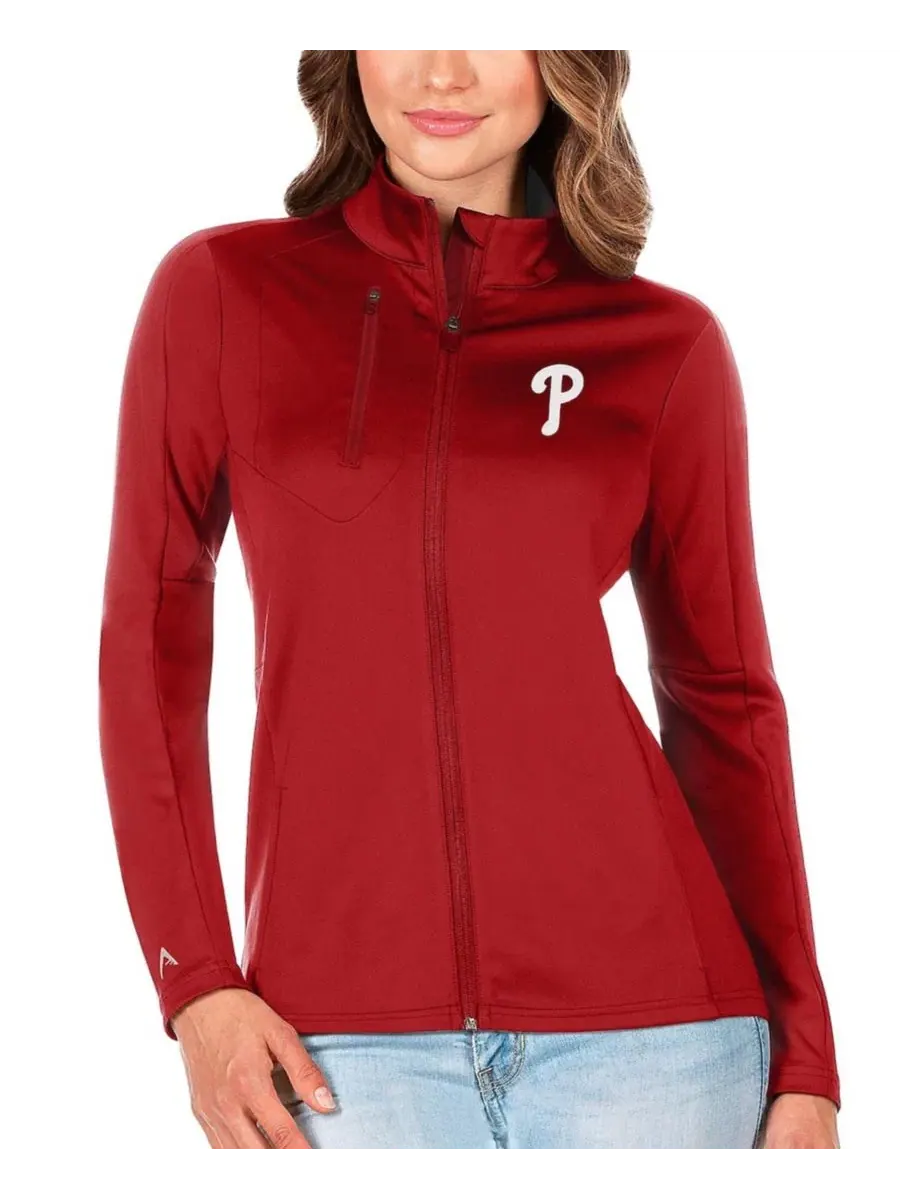 Женская куртка с полной застежкой-молнией Generation Philadelphia Phillies Antigua