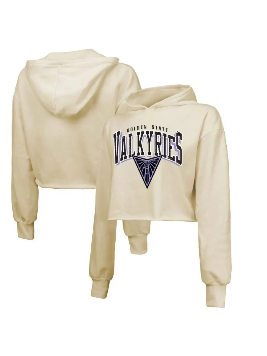 Женский худи-пуловер Golden State Valkyries Circus Shot Drop Shoulder Tri-Blend Majestic Threads
