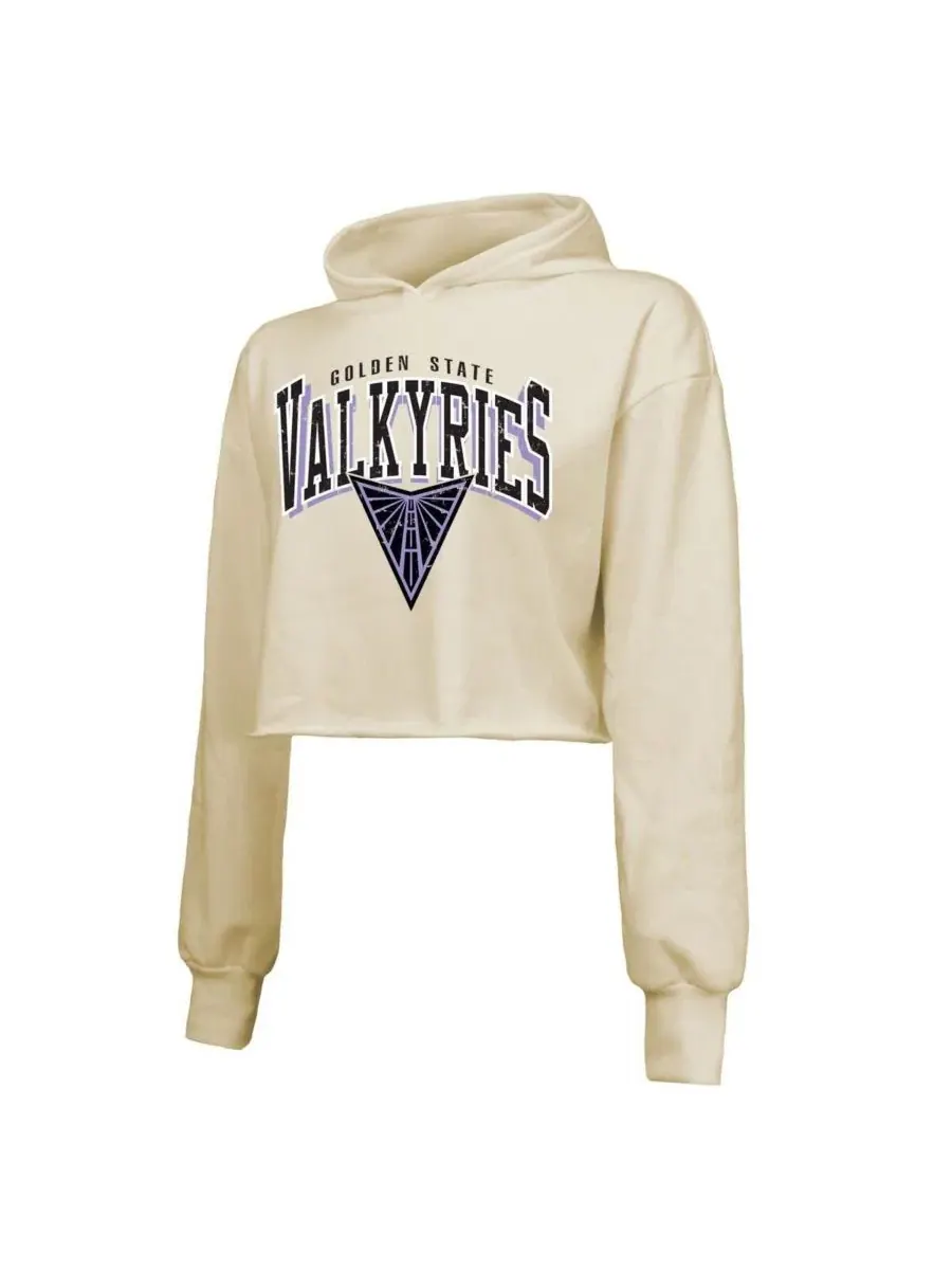 Женский худи-пуловер Golden State Valkyries Circus Shot Drop Shoulder Tri-Blend Majestic Threads — изображение 2 из 3