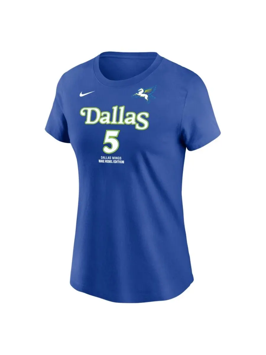 Футболка с принтом Paige Bueckers Dallas Wings Rebel Edition Nike — изображение 2 из 3, синий