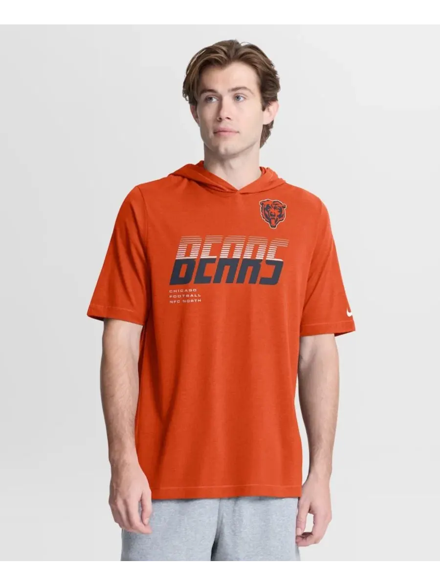 Футболка с капюшоном с принтом Chicago Bears Nike