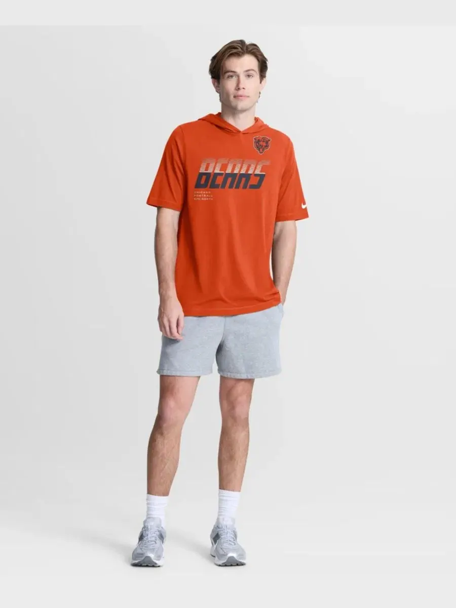 Футболка с капюшоном с принтом Chicago Bears Nike — изображение 5 из 5, оранжевый