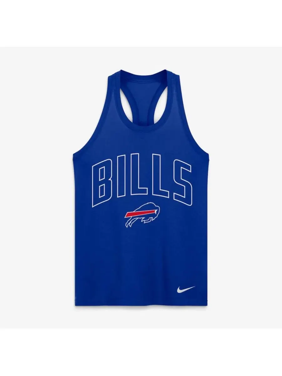 Топ без рукавов с технологией Dri-FIT, модель Primetime Tri-Blend Nike — изображение 2 из 5, королевский