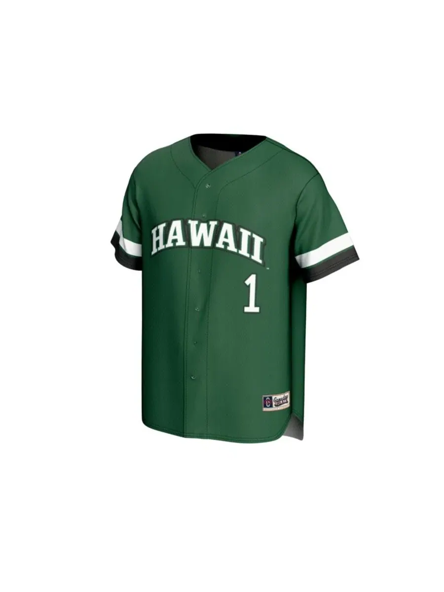 Легкая баскетбольная футболка с рисунком Hawaii Rainbow Warriors Gameday Greats — изображение 2 из 3, зеленый