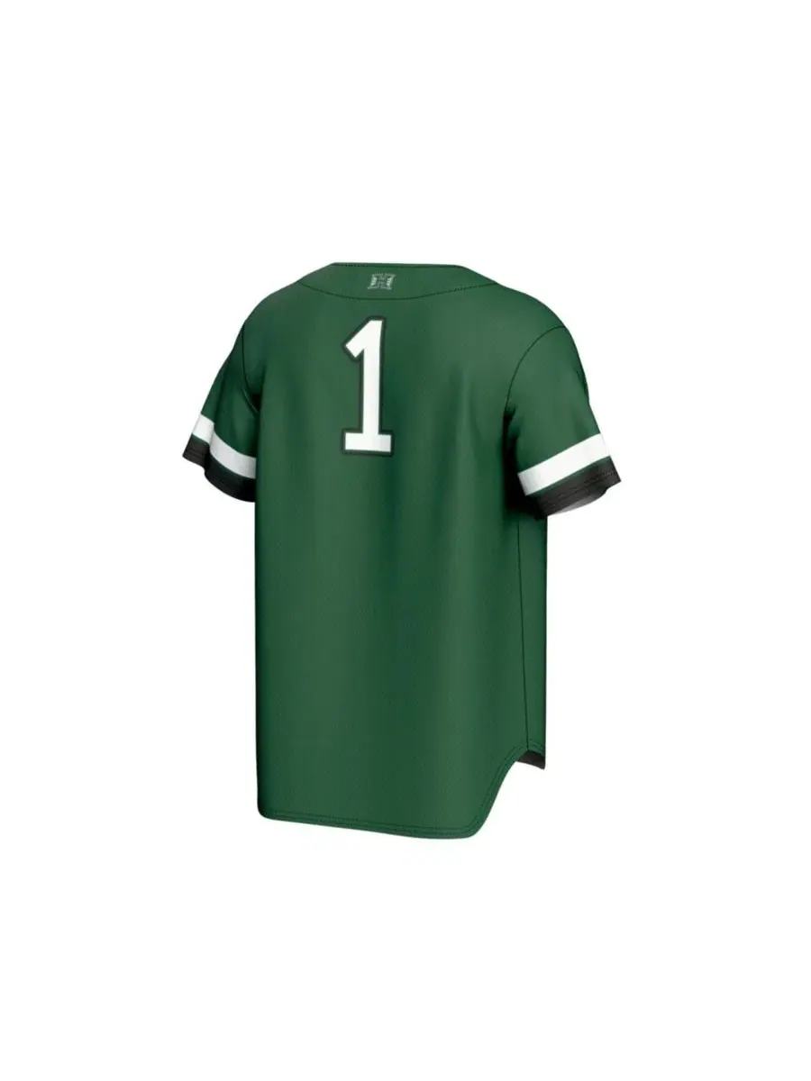Легкая баскетбольная футболка с рисунком Hawaii Rainbow Warriors Gameday Greats — изображение 3 из 3, зеленый