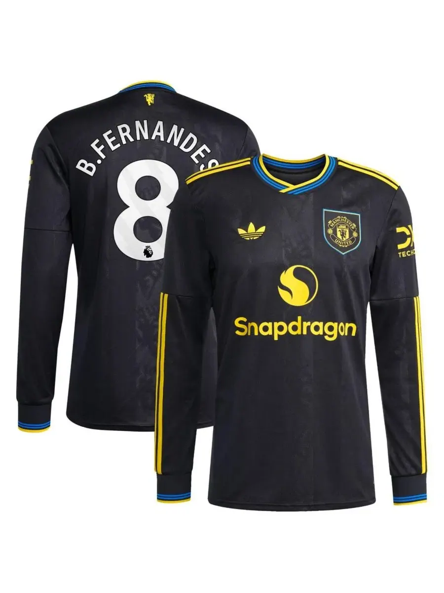 Футболка с длинным рукавом Manchester United 2025/26 Third Replica Player Jersey adidas