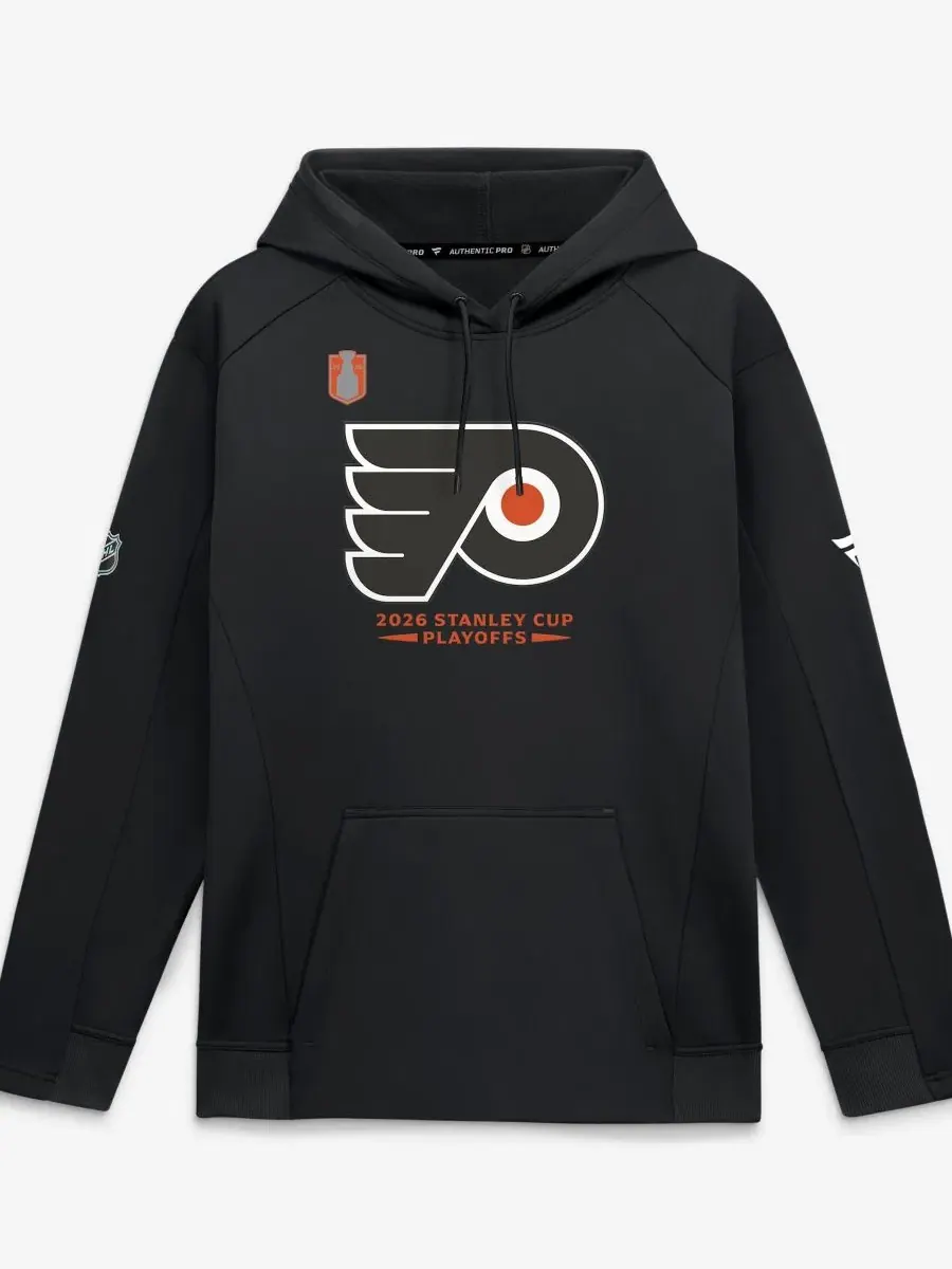 Худи с принтом Philadelphia Flyers, модель Authentic Pro Rink Fleece Fanatics