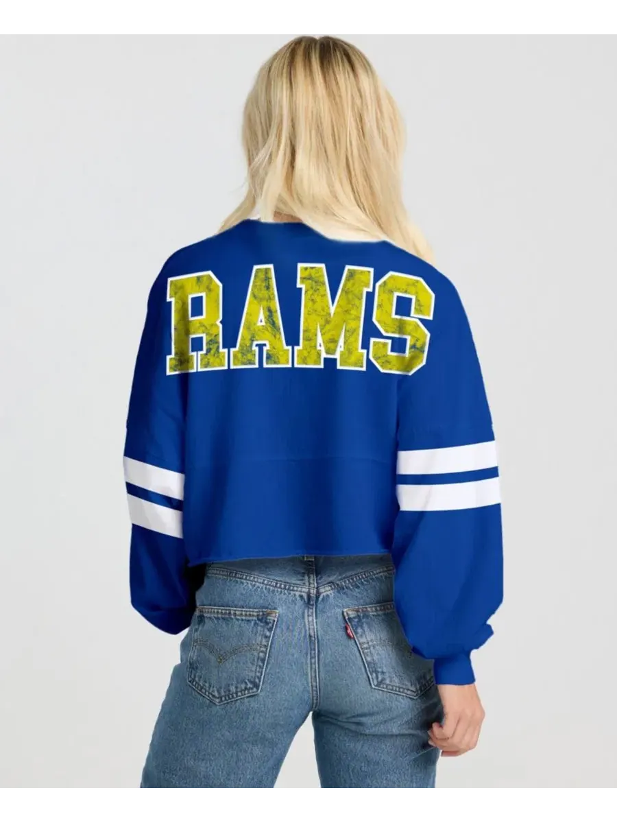 Футболка оверсайз с удлиненным низом, с принтом Spirit Jersey — изображение 2 из 2, королевский