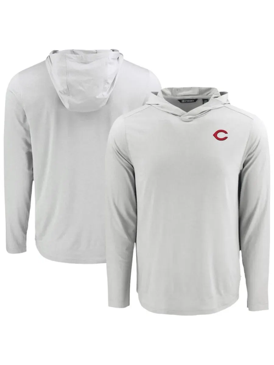 Худи с длинным рукавом Cincinnati Reds Coastline Epic Comfort Eco Hoodie Cutter & Buck