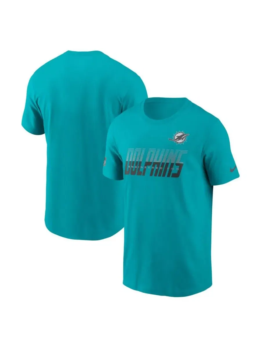 Футболка с технологией Dri-FIT Aqua Miami Dolphins Sideline Nike