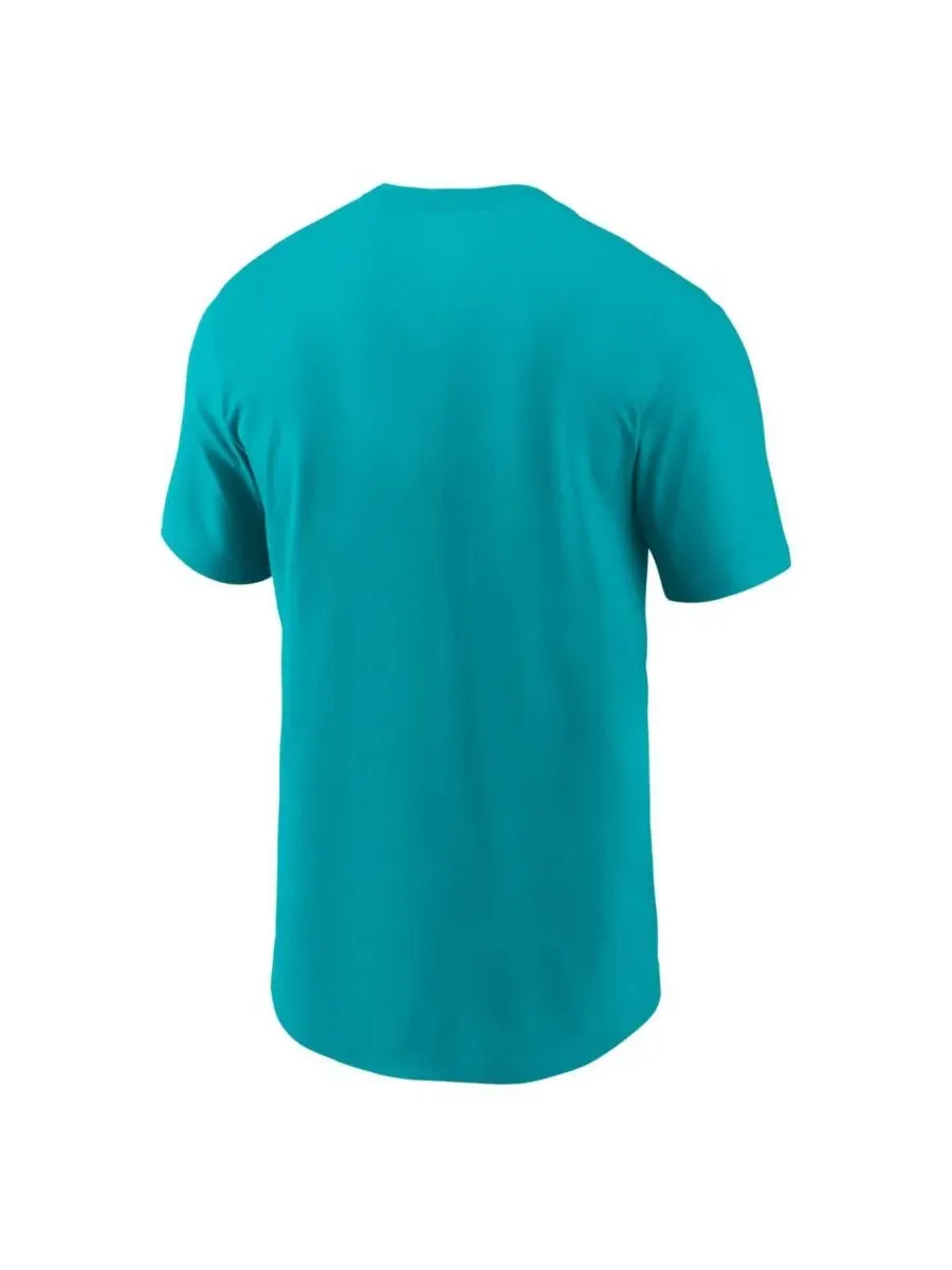 Футболка с технологией Dri-FIT Aqua Miami Dolphins Sideline Nike — изображение 3 из 3, голубой