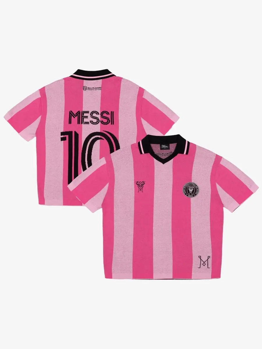 Футболка с принтом Lionel Messi Knit Fashion Jersey Peace Collective