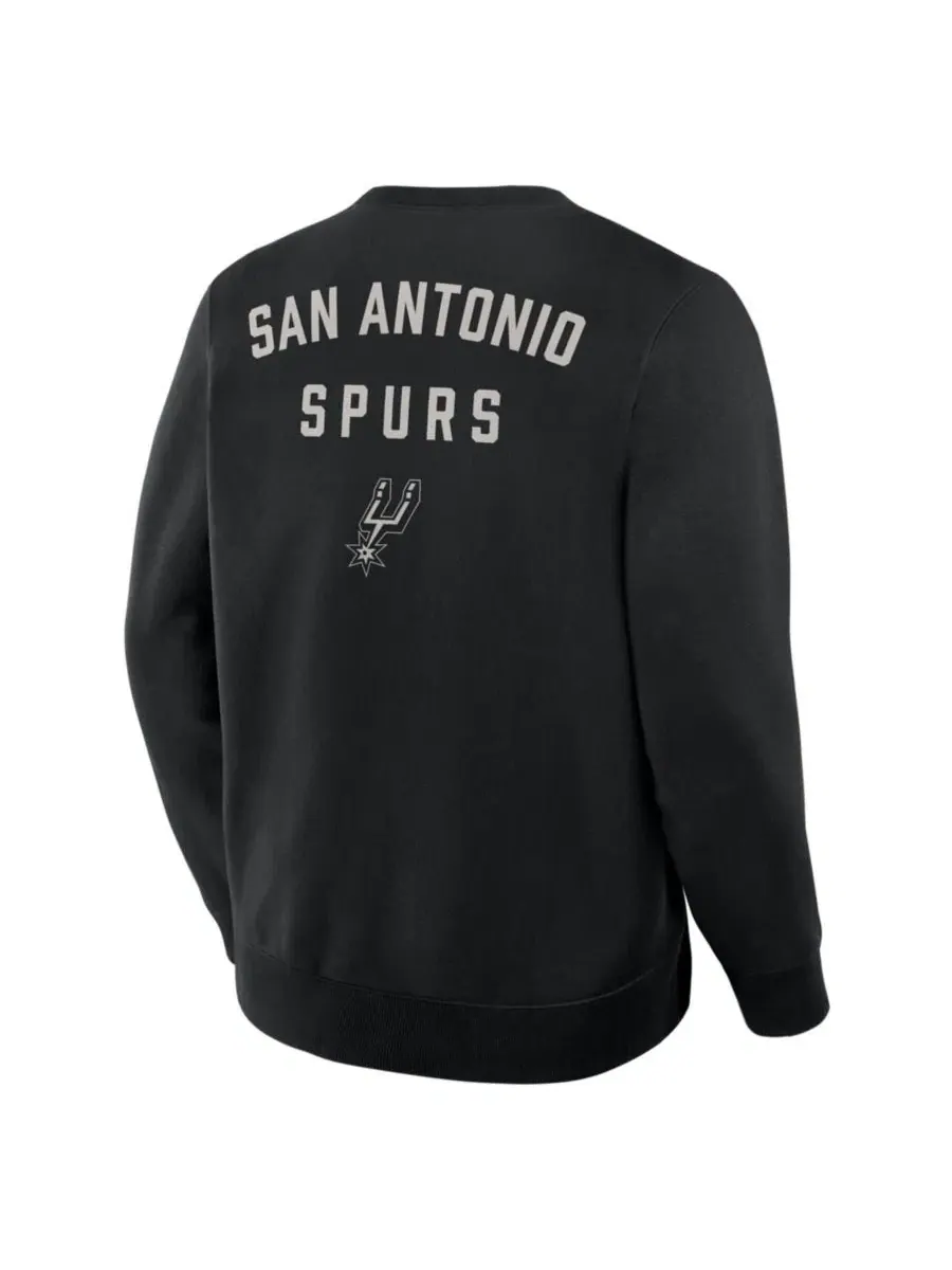 Толстовка с капюшоном San Antonio Spurs Crossover Collection Defensive Rotation Drill Premium — изображение 3 из 5, черный