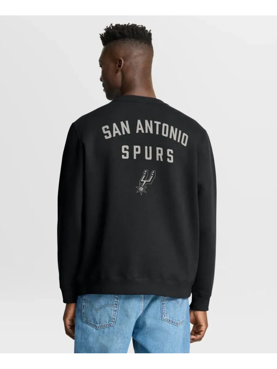 Толстовка с капюшоном San Antonio Spurs Crossover Collection Defensive Rotation Drill Premium — изображение 4 из 5, черный