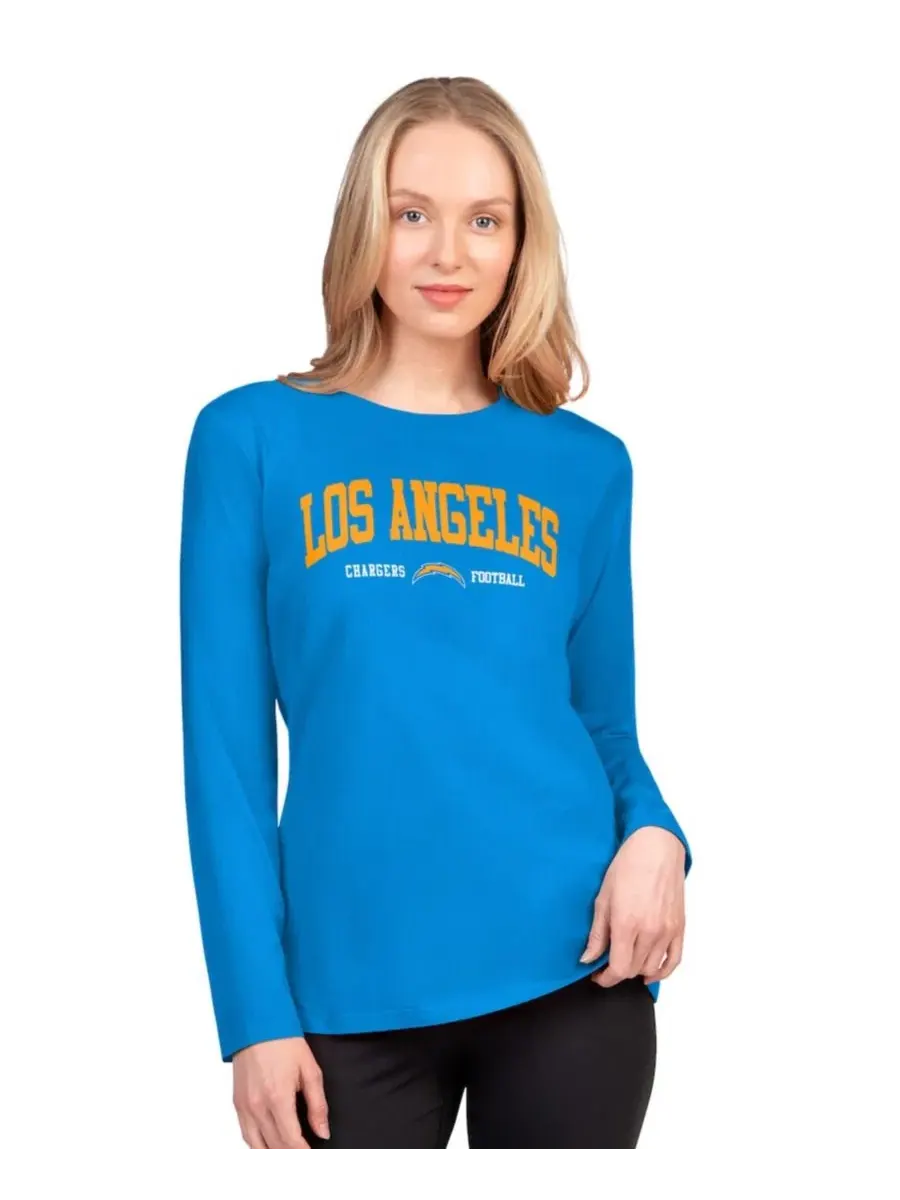 Лонгслив с принтом Los Angeles Chargers Best Play G-III 4Her by Carl Banks