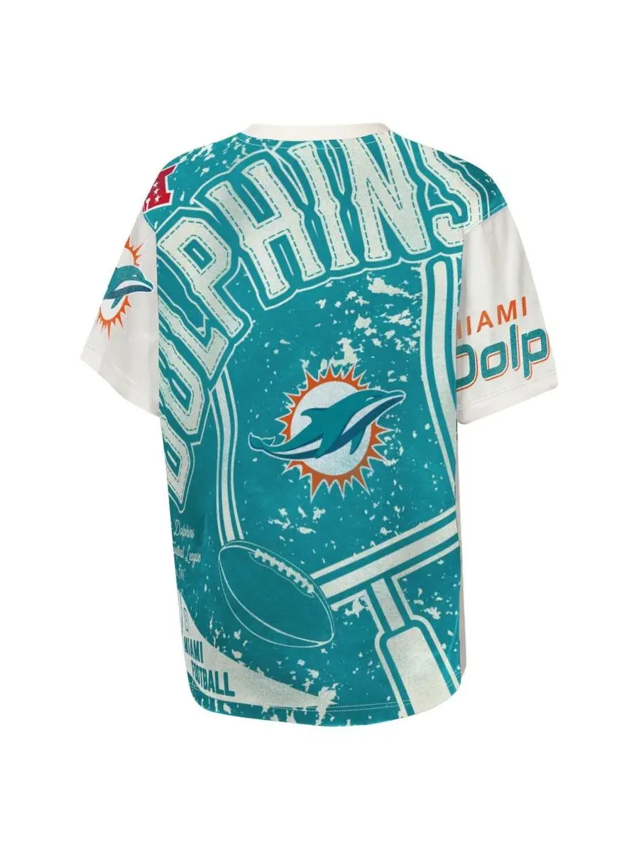 Футболка с длинным рукавом Miami Dolphins Top Player Outerstuff — изображение 2 из 3, бежевый