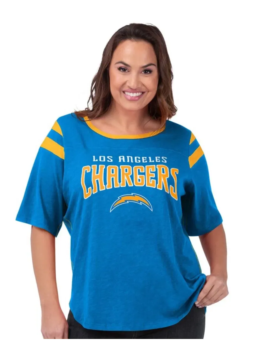 Футболка с принтом Los Angeles Chargers Linebacker G-III 4Her by Carl Banks