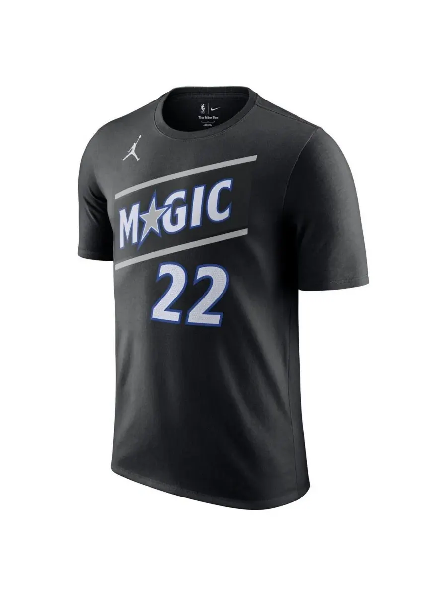 Футболка с длинным рукавом Jordan Franz Wagner Black Orlando Magic Name & Number T-Shirt — изображение 2 из 3, черный
