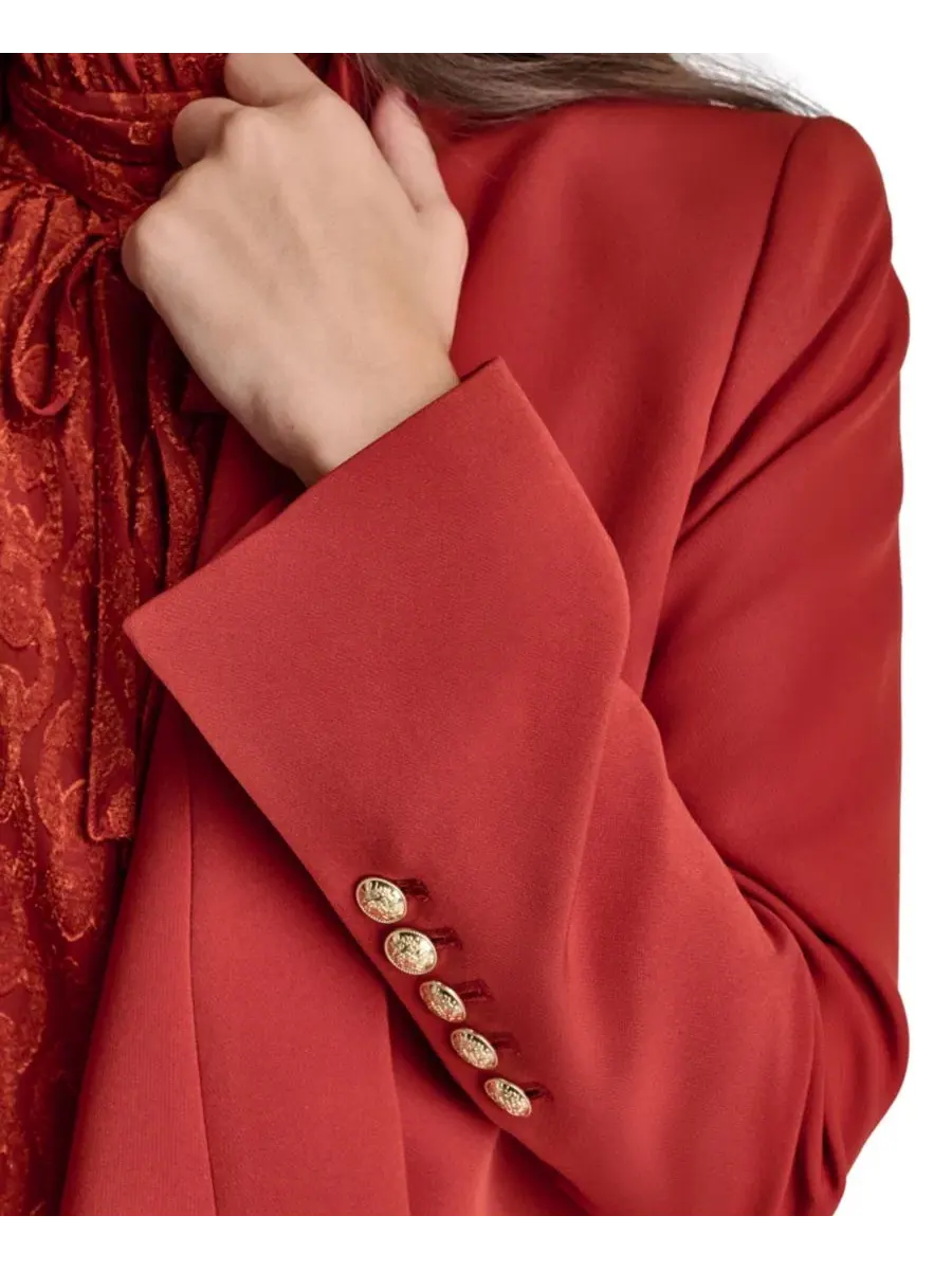 Женский жакет открытый с воротником BCBG, Mesa Rust — изображение 5 из 8