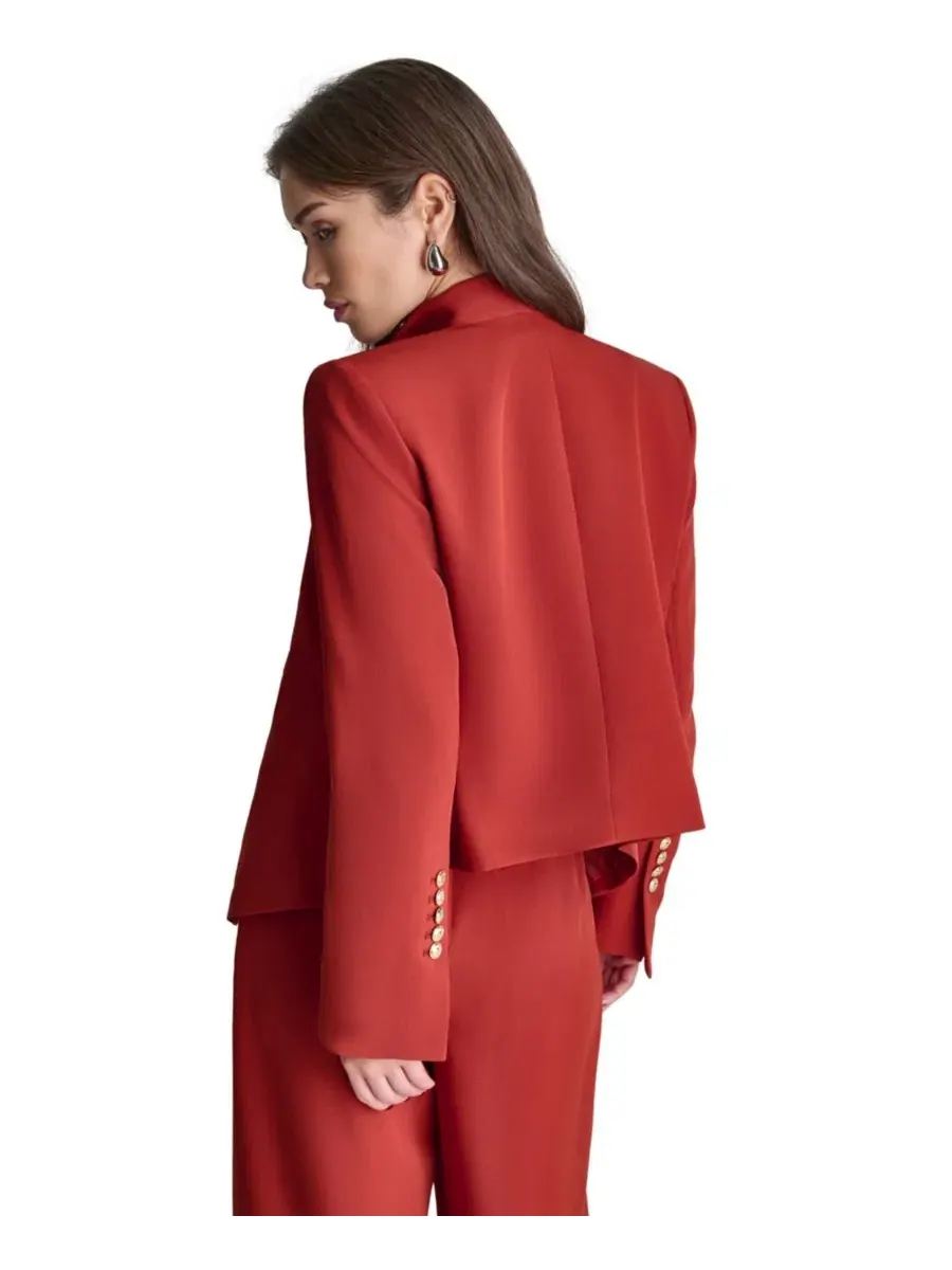Женский жакет открытый с воротником BCBG, Mesa Rust — изображение 7 из 8