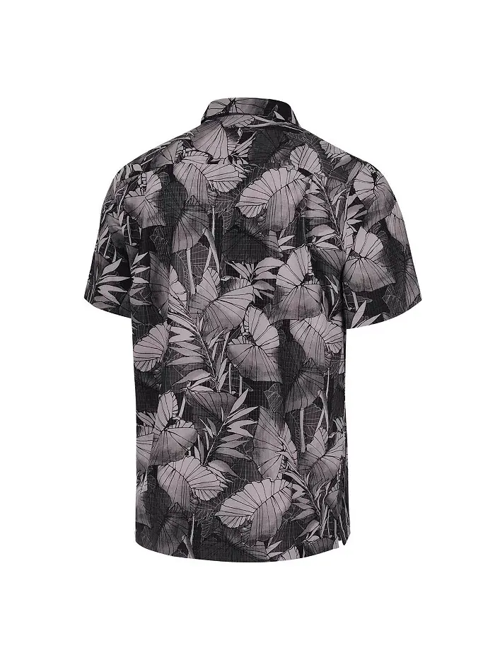 Мужская черная рубашка Philadelphia Eagles Bahama Coast Nuevo Fronds Camp на пуговицах Tommy Bahama — изображение 2 из 3