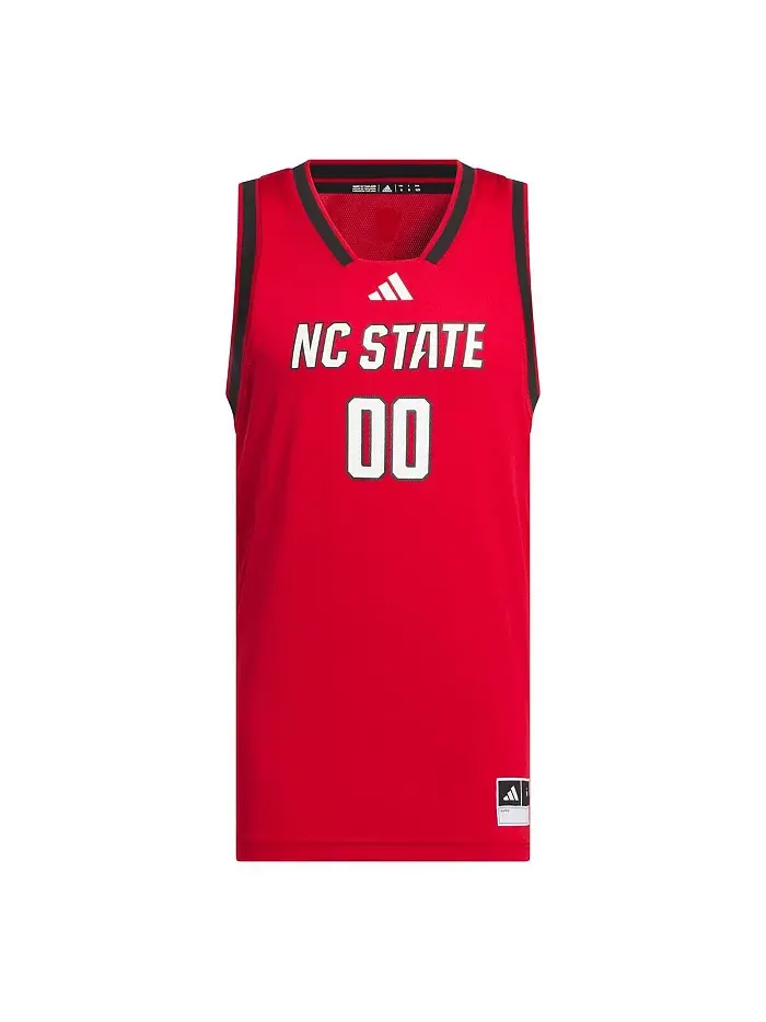 Мужская баскетбольная майка 00 Red NC State Wolfpack Replica Swingman adidas