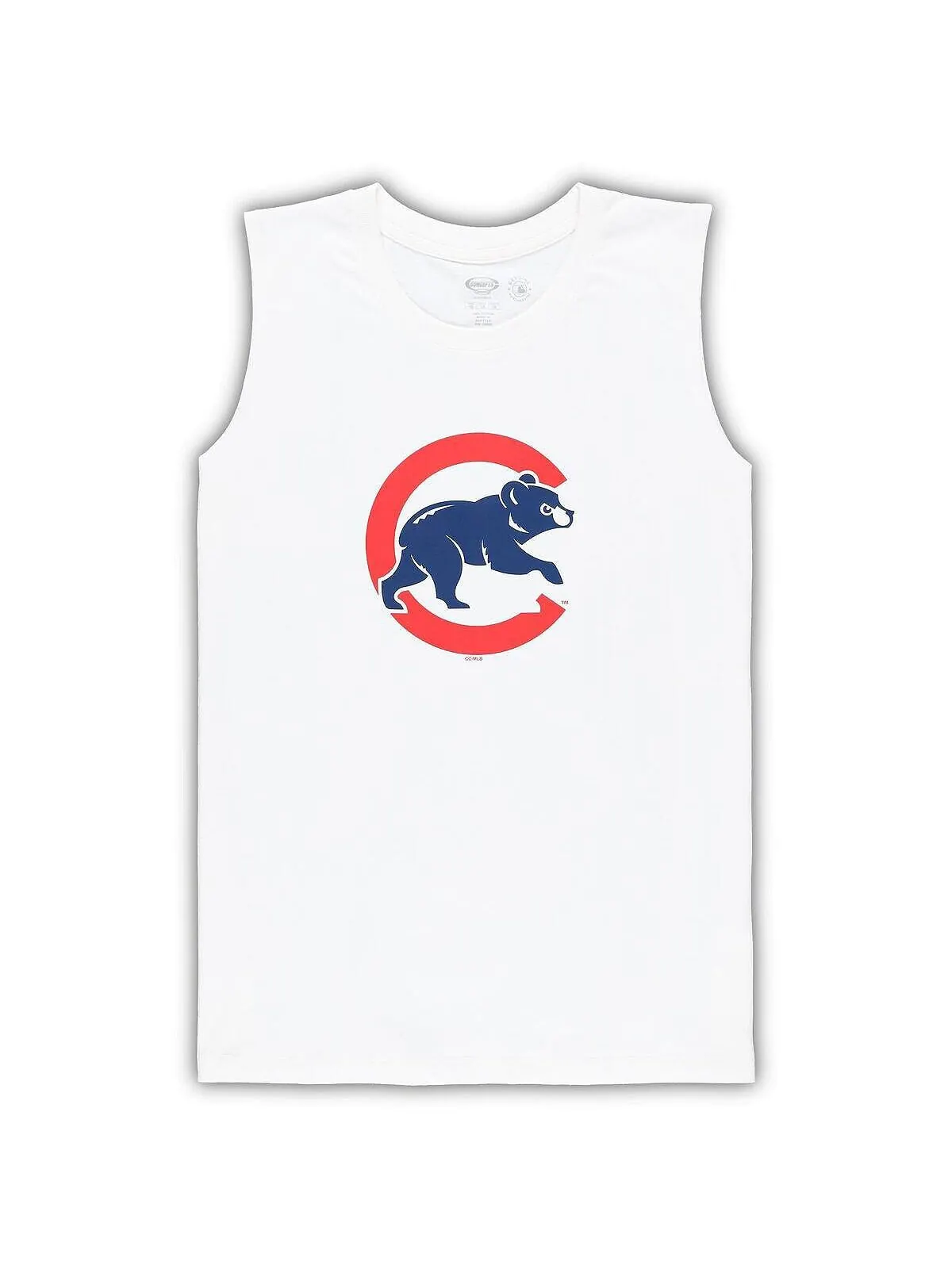 Женский комплект для сна, белая майка больших размеров Royal Chicago Cubs и шорты Concepts Sport — изображение 3 из 3, белый