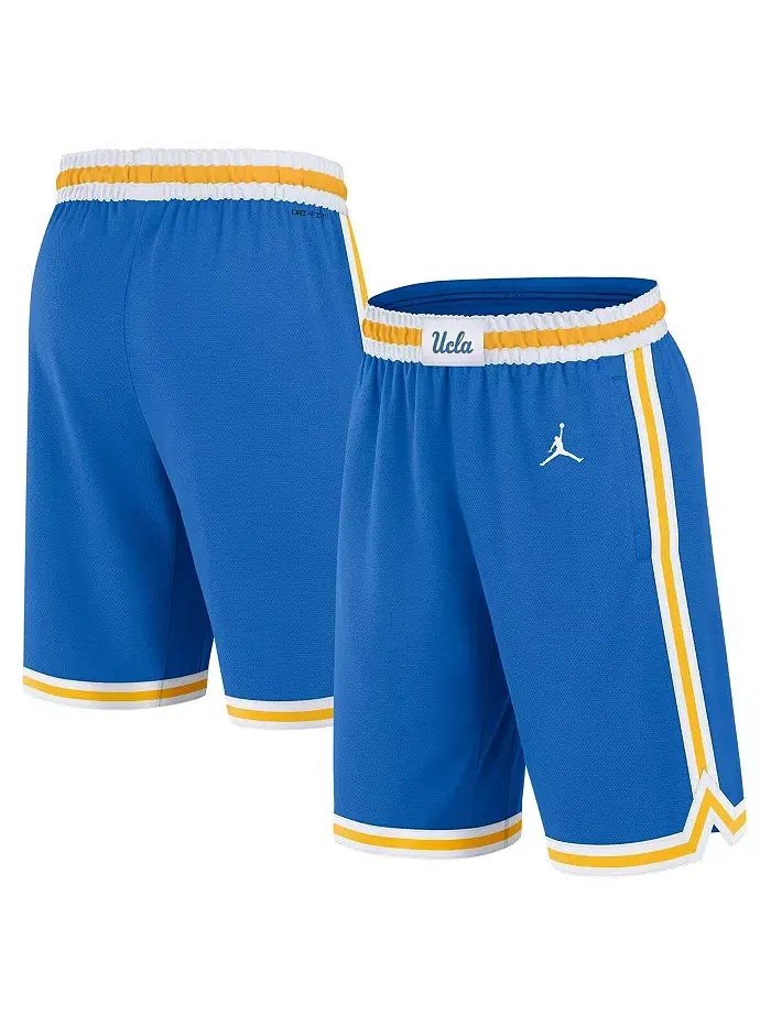 Мужские синие баскетбольные шорты UCLA Bruins Road Replica Performance Jordan