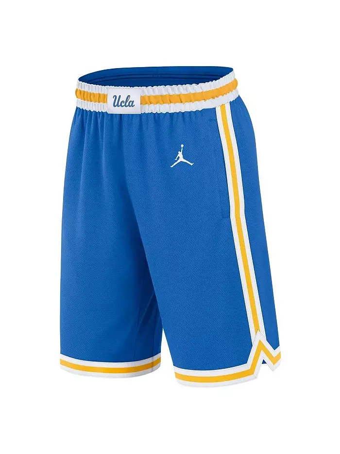 Мужские синие баскетбольные шорты UCLA Bruins Road Replica Performance Jordan — изображение 3 из 3