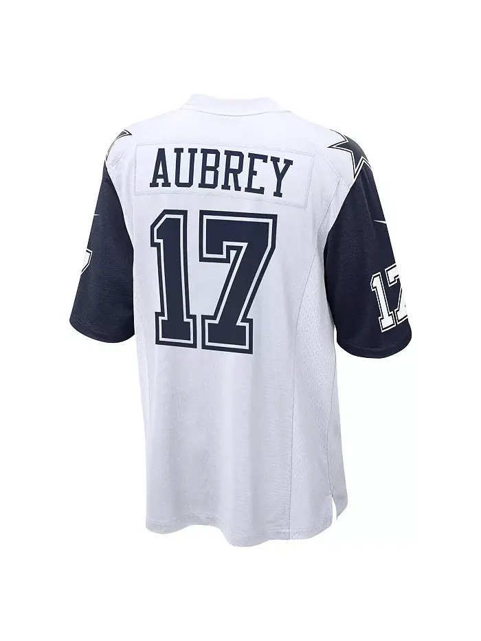 Мужская игровая футболка Brandon Aubrey Dallas Cowboys белого цвета Nike — изображение 2 из 3