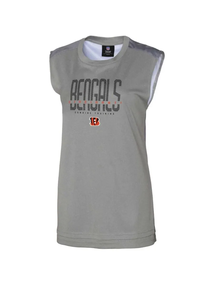 Outerstuff Женская серая майка Cincinnati Bengals No Sweat Tank Top — изображение 3 из 3, серый