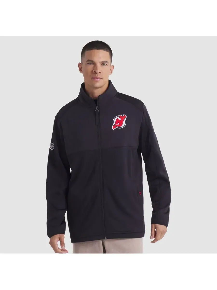 Fanatics Мужская черная куртка на молнии с символикой New Jersey Devils Authentic Pro Rink