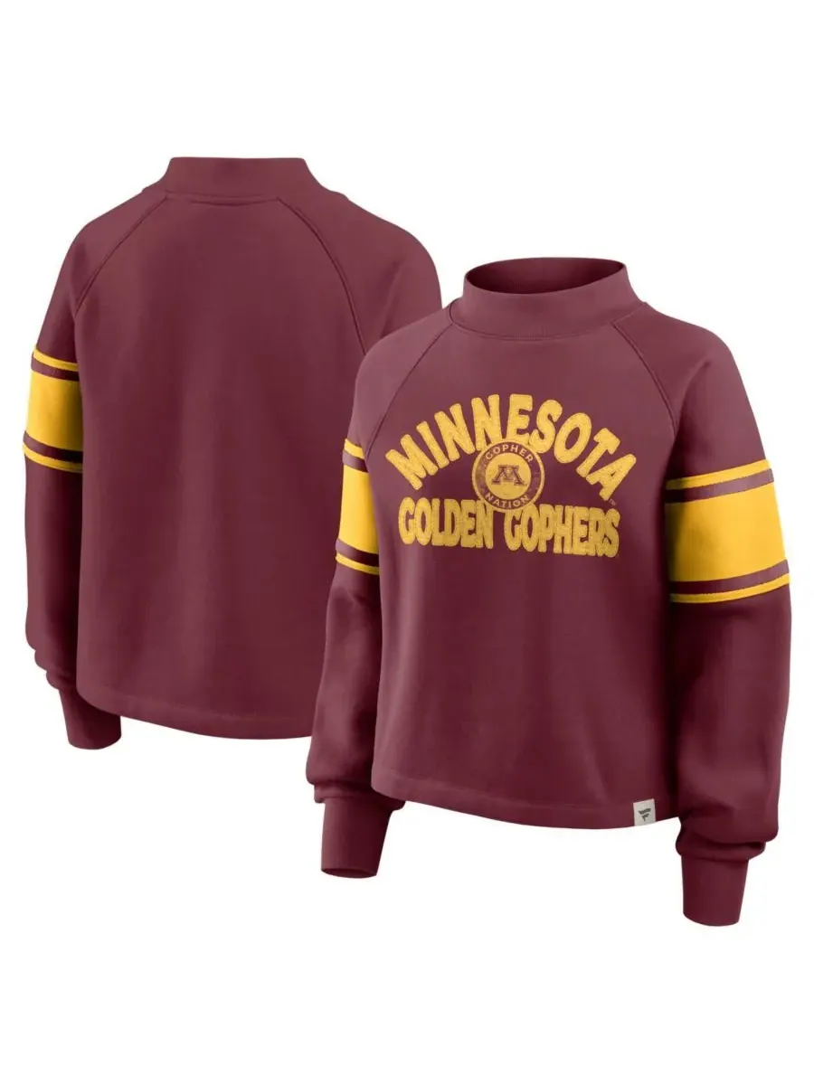 Fanatics Женская бордовая толстовка-пуловер Minnesota Golden Gophers Oversized Hometown Premium