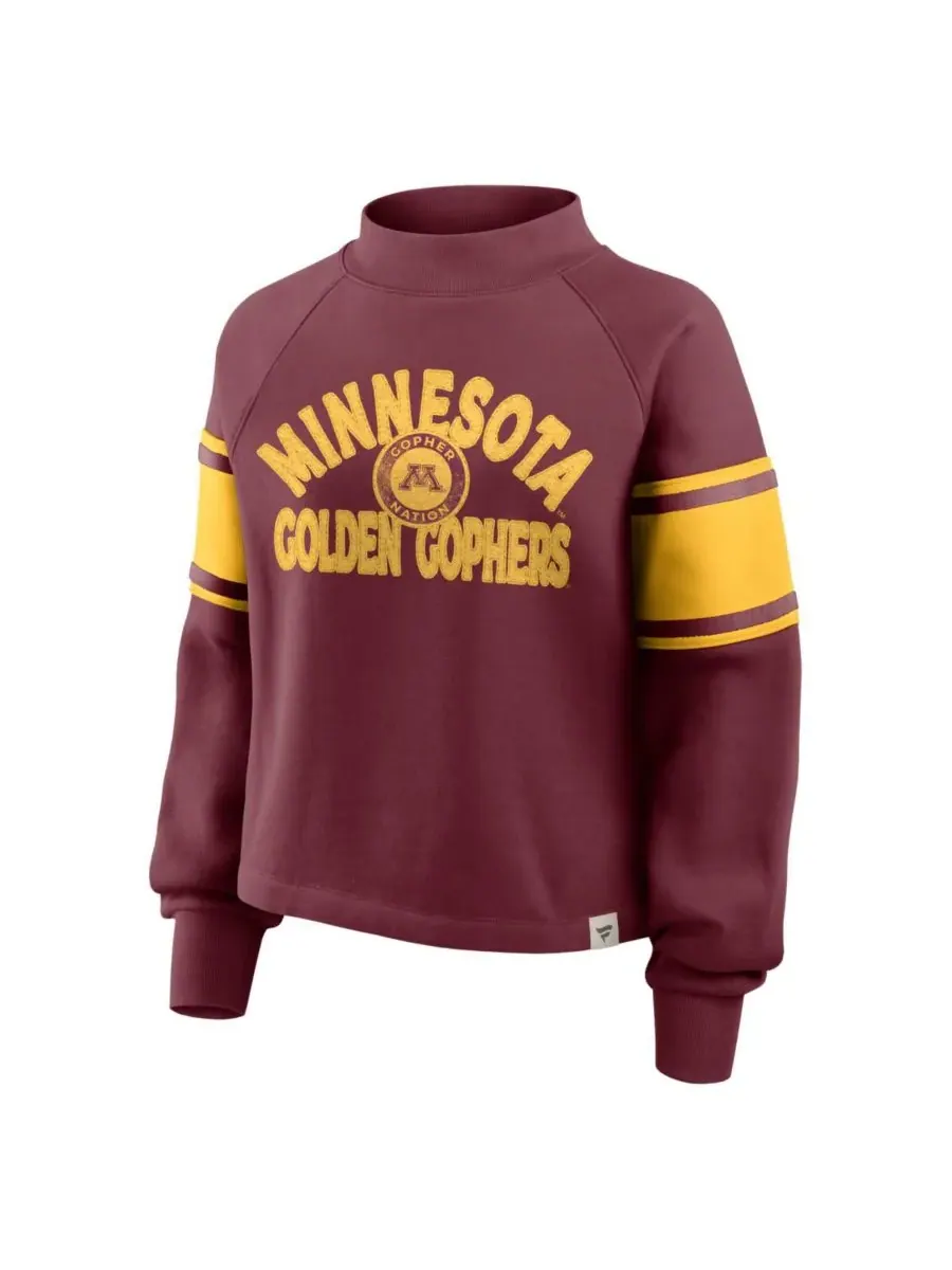 Fanatics Женская бордовая толстовка-пуловер Minnesota Golden Gophers Oversized Hometown Premium — изображение 2 из 3