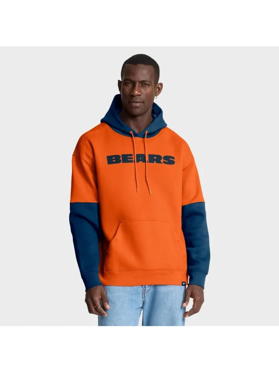 Fanatics Мужская оранжевая толстовка с капюшоном в виде шлема команды Chicago Bears — изображение 2 из 5, оранжевый