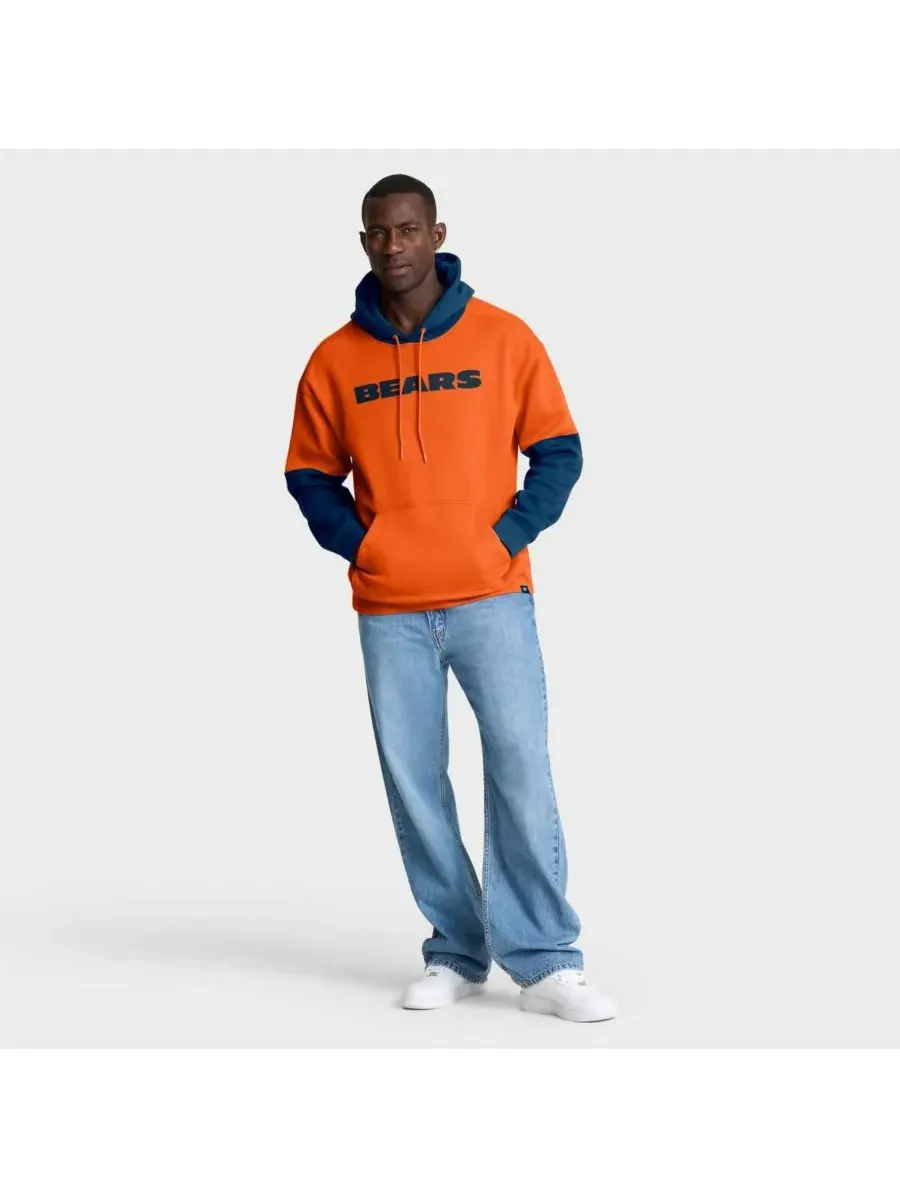 Fanatics Мужская оранжевая толстовка с капюшоном в виде шлема команды Chicago Bears — изображение 4 из 5, оранжевый