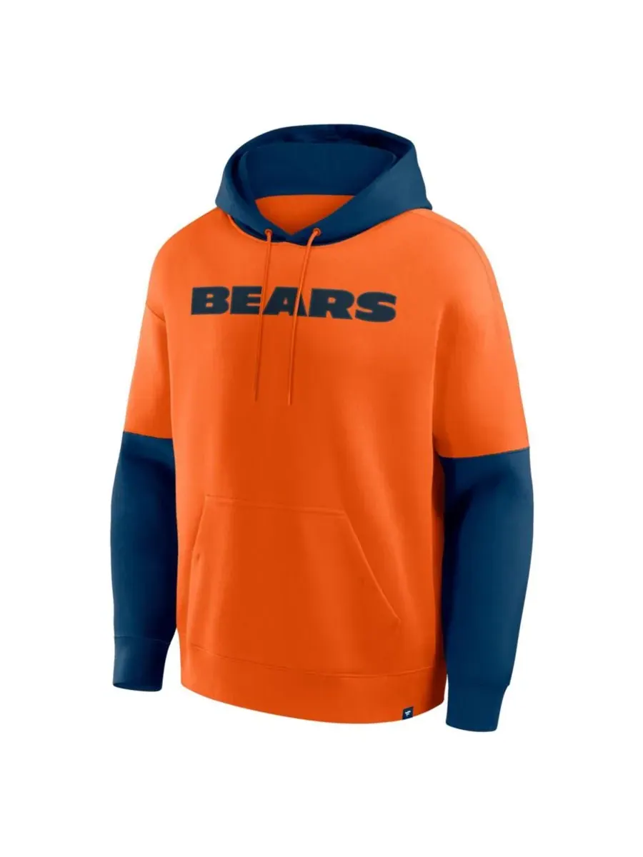 Fanatics Мужская оранжевая толстовка с капюшоном в виде шлема команды Chicago Bears — изображение 5 из 5, оранжевый